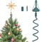 Christmas Tree Topper Holder Twist on Universal Tree Topper Stabilizer with Adjustable Attachment,Christmas Tree Topper Adapter Plastic Tree Topper Support Fits Most Basic Types