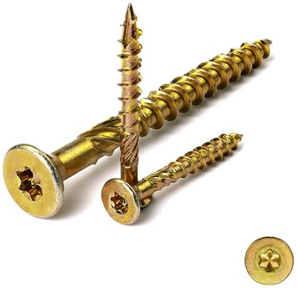 Spanplattenschrauben Senkkopf Holzschauben 5,0 x 50 mm-250 Stück Konstruktionsschrauben für den Holzbau Torx