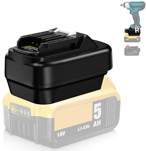 TPDL 18V zu 12V Adapter für Dewalt & für Milwaukee 18V Akku und für Makita 12V-BL1021 Li-ion Akkuwerkzeug, Ersatz für MAK-12V-Akku BL1021B BL1041B CXT-Akku