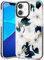 Kokaade for iPhone 12 Mini Case for Women Girls - Cute Kawaii Blue Flower Design Fashion Phone Cover Girly TPU Funda for iPhone 12Mini