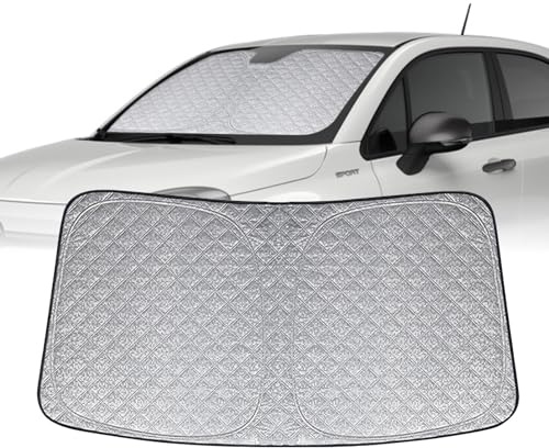 Parasol para Coche Parabrisas Reemplazo para Fiat 500X 2015-2023, Plegable Parasol para Parabrisas de Coche, Bloquea El 99% de Los Rayos UV y Mantiene Fresco El Vehículo
