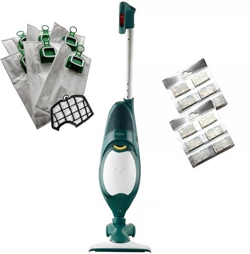DIERRESTORE - Aspirapolvere Folletto VK140 - NUOVA - + Spazzola HD40 E 2 Anni Di Fornitura Sacchetti + Profumi + Filtri Motore – Potenza 60.000 giri/min, (2 ANNI GARANZIA CON THE POINT FOLLETTO)