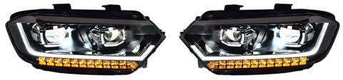 KUYHYNDEW Auto Frontleuchten für VW Bora 2016-2018, Set Hauptscheinwerfer Scheinwerfer, Frontlicht Frontleuchtenmontage Autoscheinwerfer,a Complete Set