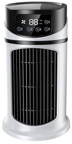 Tragbarer Klimaanlagenlüfter, Mini -Luftkühler mit Timer USB Persönlicher Mini Klimaanlage Ruhige Desktop -Kühllüftungslüfter Feuchtigkeit für das Büro des Campingautos für