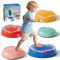 Lehoo Castle Stepping Stones Kids, Light up & Music Non-Slip Jump Balance Stepping Stones, Toddler Sensory Outdoor Indoor Toys Obstacle Course for Kids
