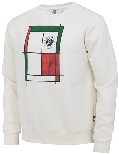 Roland Garros Sweatshirt, offizielle Kollektion, Herrengröße, Tennis