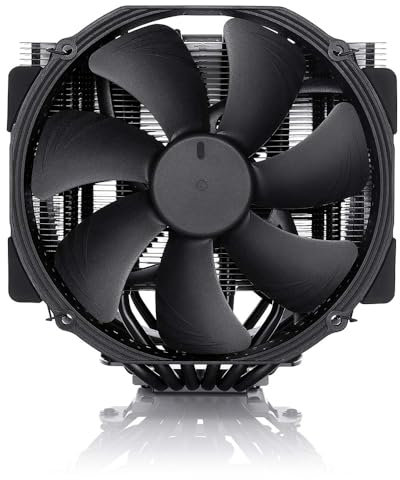 RTDPART Ventilador de refrigeración para CPU Noctua NH-D15 chromax.Black, 12 V CC, 1500 RPM, 150 x 161 x 165 mm, 4 Pines, Nuevo.