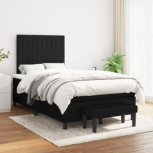 QZZCED Bett mit verstellbarem Kopfteil und Taschenfederkernmatratze für Unterstützung mittlerer Härte und erholsamen Schlaf, inklusive Matratzenschutz und multifunktionaler Bank