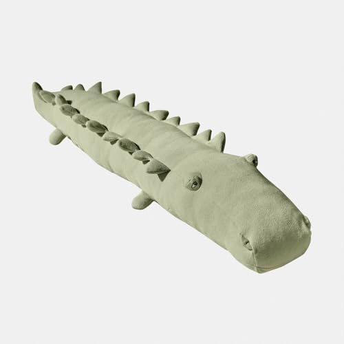 Loberon Stofftier Zimpy, grün | Niedliches Krokodil - Samtweiche Oberfläche - Bequemes Schmusepolster - Kuscheltier - Kinderkollektion - Baumwolle
