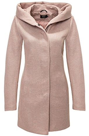 ONLY Damen Mantel onlSEDONA Light Melange Coat CC OTW 15127881, Gr. 36 (Herstellergröße: S), Braun (Mocha Mousse Detail:Melange)