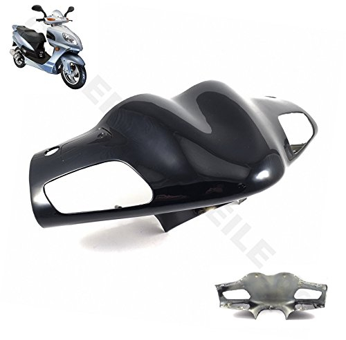 FRONT VERKLEIDUNG LENKER COVER in SCHWARZ * ROLLER für BAOTIAN BT49QT-2 / BT125T-7 HISUN HS150T-2 HUATIAN HT50QT JINAN QINGQI REX RS KREIDLER FLORETT OMI FANATIK WANGYE