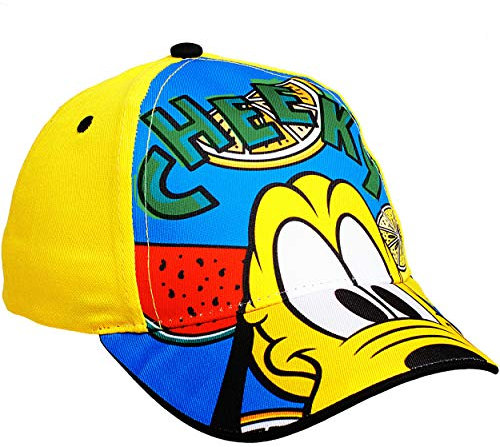 alles-meine.de GmbH Basecap - - Mickey Mouse/Hund Pluto - inkl. Name - Größe 3 bis 12 Jahre - universal & verstellbar - 100% Baumwolle - für Mädchen & Jungen - Kinder - Mütze ..