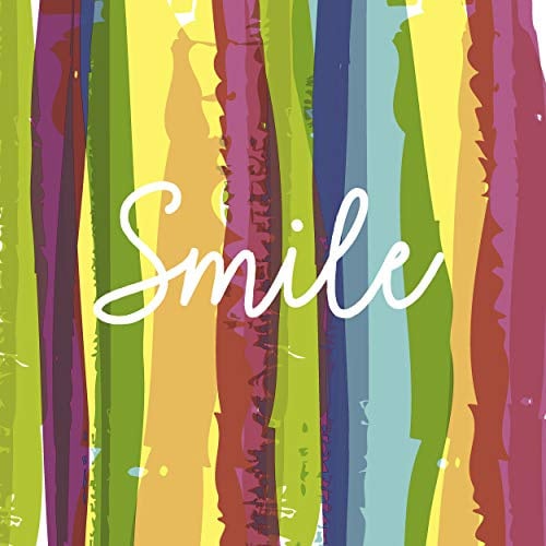 20 Cocktail Servietten Bunte Streifen Smile 25 cm