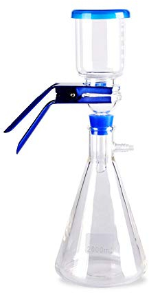 Labor-Vakuumfiltrations-DestillationsgeräT, 1000-Ml-Filterkolben, 300-Ml-Borosilikatglas Mit Graduiertem Trichter, Laborsaugfilterkolben