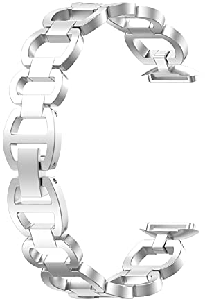 WSTERAO Ersatz-Metallarmband, kompatibel mit Fitbit Luxe, Edelstahl-Metallarmband, kompatibel mit Fitbit Luxe