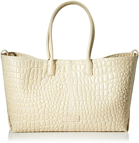 Liebeskind Berlin Damen Noos Waxy Croco Chelsea Supplement Shopper L, Warm Beige, Large (HxBxT 32cm x 48cm 16cm) EU