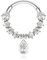 16G Dangle Septum Ring Knorpel Ohrringe 316L Chirurgenstahl Scharnier Segmentring Septum Schmuck Helix Hoops Daith Ohrringe Tragus Conch Rook Piercing Schmuck, Edelstahl