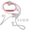 CCYLEZ Luftschlauch-Ohrhörer, Strahlungsfreie Kopfhörer, Binaurale Kopfhörer mit Mikrofon, Tragbares 3,5-mm-Luftschlauch-Headset für Laptop-Tablet(Rosa)