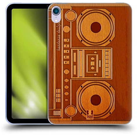 Head Case Designs Boombox Gadget Aus Holz Soft Gel Handyhülle Hülle kompatibel mit Apple iPad Mini (2021/2024)