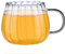 Chaies Tazas de de Calabaza,Tazas con Forma de Calabaza de Vidrio Transparente de 400 ml con asa - Vajilla para Bebidas para té con Leche, Agua con, café Caliente, Leche en Polvo, Leche