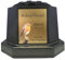 1stclassgifts [Custom] Personalised Printed Robin Black Memorial Rose Bowl Grave Marker Flower Pot Vase Silver/Gold Plate (UV PRINTED) (Gold Plate)