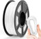 TECBEARS TPU Filament 1.75mm Weiß, TPU 95A 3D Drucker Filament, Flexible Filament TPU, Maßgenauigkeit +/- 0,03, 1kg 1 Spule, Weiß