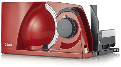 GRAEF MYTiny Foldable Food Slicer, Red, MT1003UK | Made in Germany, Compact, Auto Child Safety Lock, Stainless Steel Blade