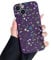 RALEAVO Flower Case for iPhone 13, Liquid Silicone Shockproof Protection Case Cover for Girls Women with Aesthetic Cute Floral Patterns Soft Slim Phone Case for iPhone 13 6.1-Purple