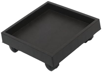 Gralara Vaso con Ruote, Carrello Portavasi per Fiori, Portavasi con Ruote per Giardinaggio in Giardino, Patio, Interni Ed Esterni, Vasi Pesanti, caffè Profondo