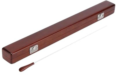 Harilla Bastón de Dirección para Bandas de Música, Bastón de Orquesta con Caja de Bastón, 15 Pulgadas, Bastón de Música Hecho a Mano para Directores de Coro,
