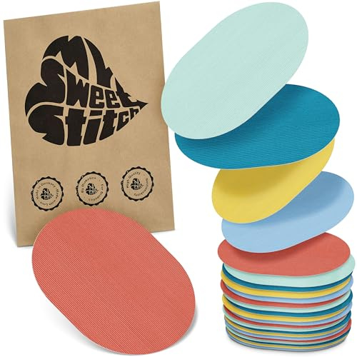 MySweetStitch 25 Fixierpflaster für CGM-Sensoren oval Pastel | Hilft gegen vorzeitiges Ablösen, wasserfest und schnell trocknend, hautfreundlich, bis zu 15 Tage Halt