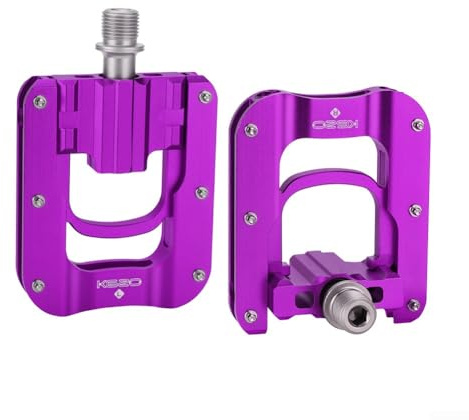 Pedali pieghevoli da 9/16 per bici pieghevoli Brompton, in lega di alluminio, leggeri e sigillati, con 12 perni antiscivolo
