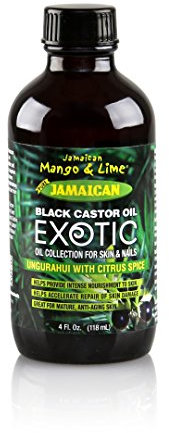 Jamaican Mango and Lime Black Castor Oil, Ungurahui con agrumi Spice, 4 once
