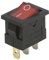 Mini interruttore a leva a bilanciere, 3 poli, Rote, AC 250 V/6,5 a, 2 posizioni: Un/AUS