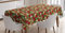ABAKUHAUS Weihnachten Tischdecke, Baum-Zweig Glocken, Wasserfest Waschbar mit Klar Sichtbaren Farben kein Verblassen Personalisiert, 140 x 240 cm, Rot Grün Beige