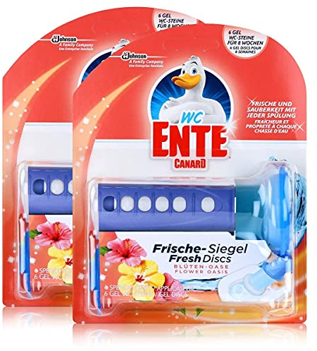 WC Ente Frische Siegel Starter Set Blüten-Oase - 6 Gel Siegel (2er Pack)