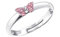 FIVE-D Kinder Ring Schmetterling 925 Sterling Silber (Rosa)