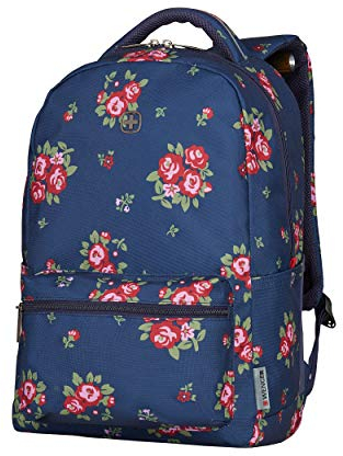 WENGER Colleague Laptoprucksack - 16'' Laptopfach 10'' Tabletfach Seitentaschen Damen/Mädchen - Blumenmuster, 25x36x45 cm (B x H x T)
