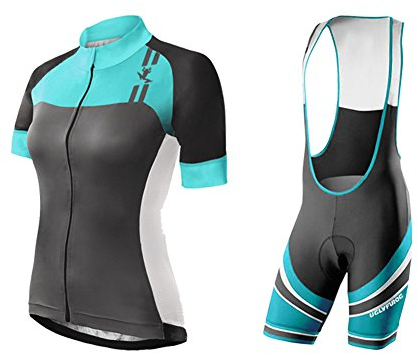 UGLY FROG Damen Fahrradtrikot Set Fahrradbekleidung Atmungsaktiv Fahrrad Trikot Kurzarm + Radhose mit 20D Sitzpolster