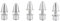 Propeller Adapter, 5pcs Metall Material Propeller Halter Propeller Adapter RC Zubehör Aluminium Brushless Motor Adapter Halter für Brushless Motor(3.17MM)