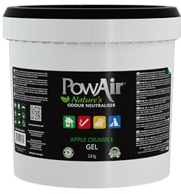PowAir Gel Natural Odour Neutraliser - Apple Crumble Fragrance - Effective Home Odour Eliminator with Natural Essential Oils (3.8 Kg Pail)