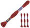 3 Docken Stickgarn je ca. 8m / Sticktwist 100% Baumwolle Stickerei verschiedene Farbwahl, Farbe :7292 kräftiges rotbraun