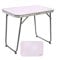 Klappbarer Campingtisch, Leichtgewicht-Tisch, klappbare Beine, Maße 60x40x50 cm, MDF-Holz, Stahlrahmen, Farbe Mauve, Tragegriff, Aktive Camping