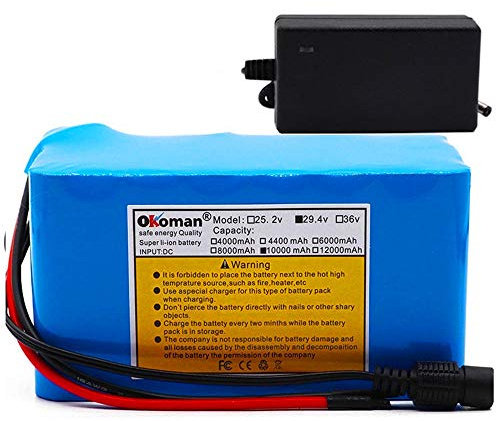 29,4 V Lithiumbatterie 10ah Elektrofahrrad Lithium-Ionen-Akku 18650 Akku mit BMS + Ladegerät