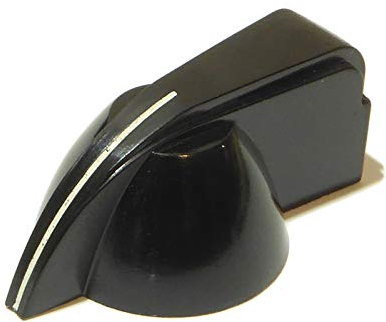 Vintage chicken head guitar/amplifier knob black Bakelite