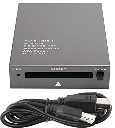 USB 2.0 PCMCIA Card Reader, USB2.0 Interface to PC Card ATA, PCMCIA, PC Card Memory Card Reader Support 20MB-20G, Plug and Play, Hot Swap