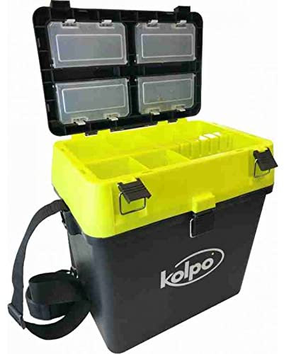 Kolpo Paniere Panchetto da Pesca con Seduta Porta Accessori e Tracolla