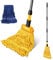Masthome Industrial Mop, Heavy Duty Commercial Mop with 136cm Stainless Steel Handle,Looped-End Wet Dry String Mops for Hardwood Tile Home Kitchen Office Garage,Office, Warehouse