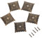 Mgoodoo 100 Pcs Eisen tachas Möbel Hardware Nägel Bronze Antike dekorative Polster Nägel Tack Studs Tür Sofa Wohnkultur 21x21mm
