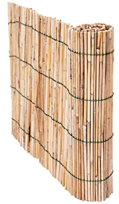 Bastelmatte wie Bambus aus geschältem Schilf Deluxe mit 40x100cm von bambussi